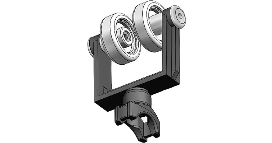 Подвеска кабельная. Кабельные каретки для двутавра. Каретка для гибкого кабеля. Кабельные каретки для кранов. Подвес роликовый пскрве-2 (16 мм).