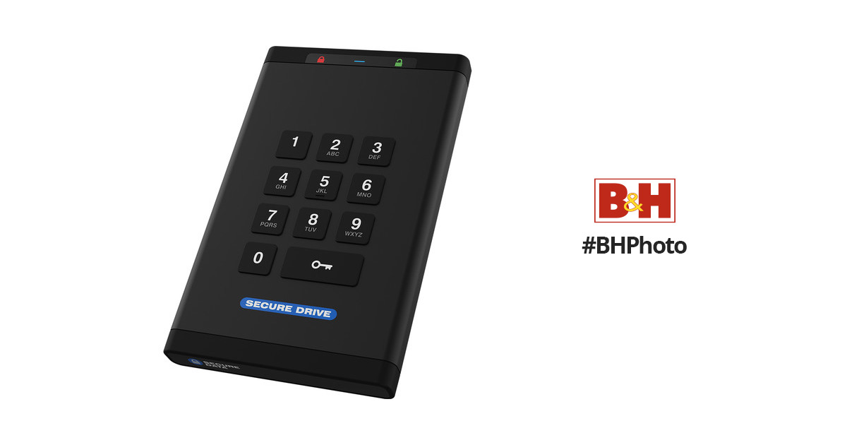 SecureData SecureDrive KP 500GB Encrypted SSD with Keypad Authentication