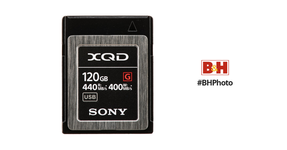 Sony 120GB G Series XQD Memory Card QD-G120F/J B&H Photo Video
