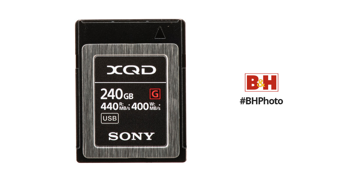 Sony 240GB G Series XQD Memory Card QD-G240F/J BH Photo Video