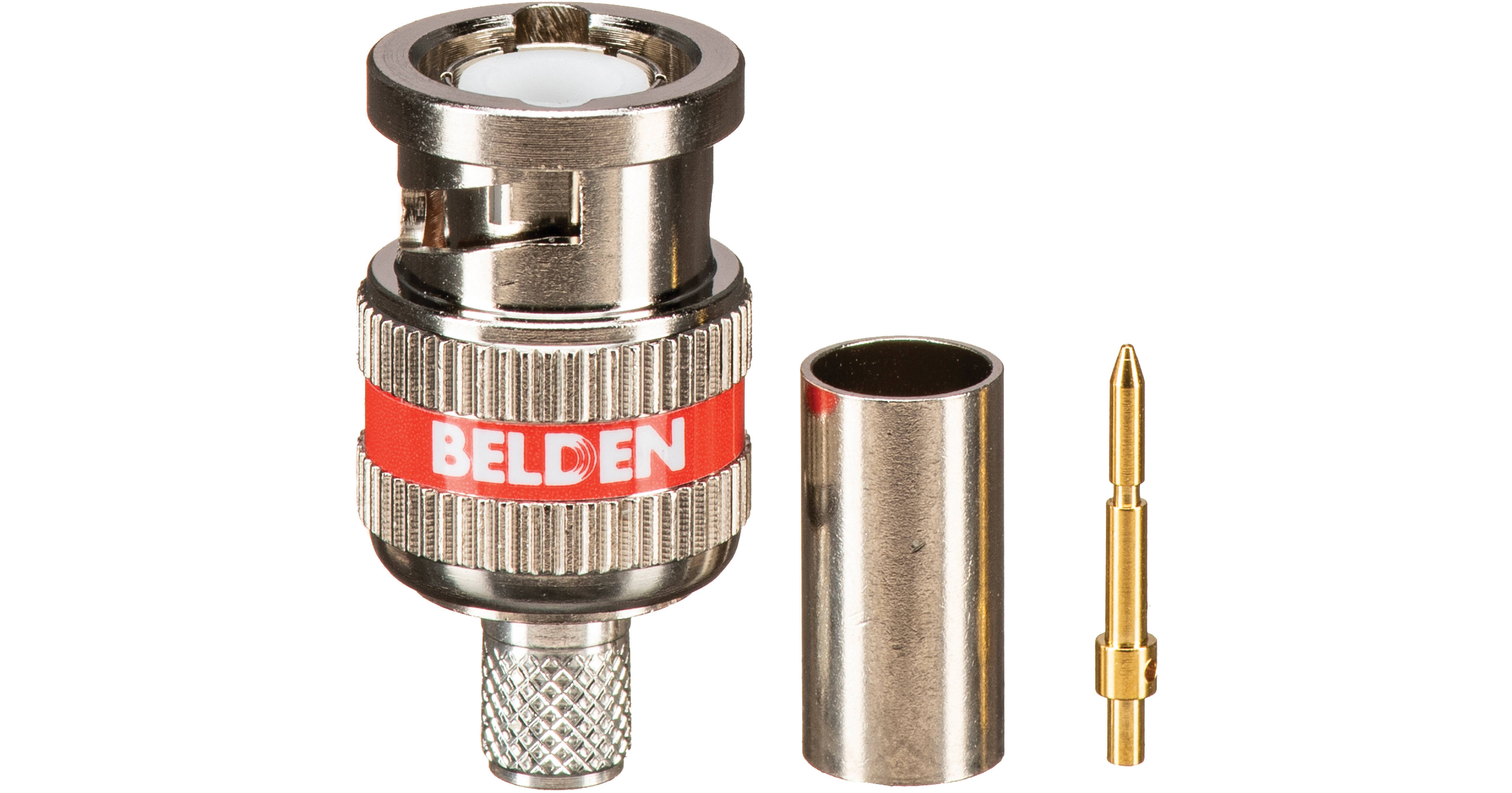Belden HD Series 6 GHz BNC 3-Piece Crimp Connector 1505ABHD3 B&H