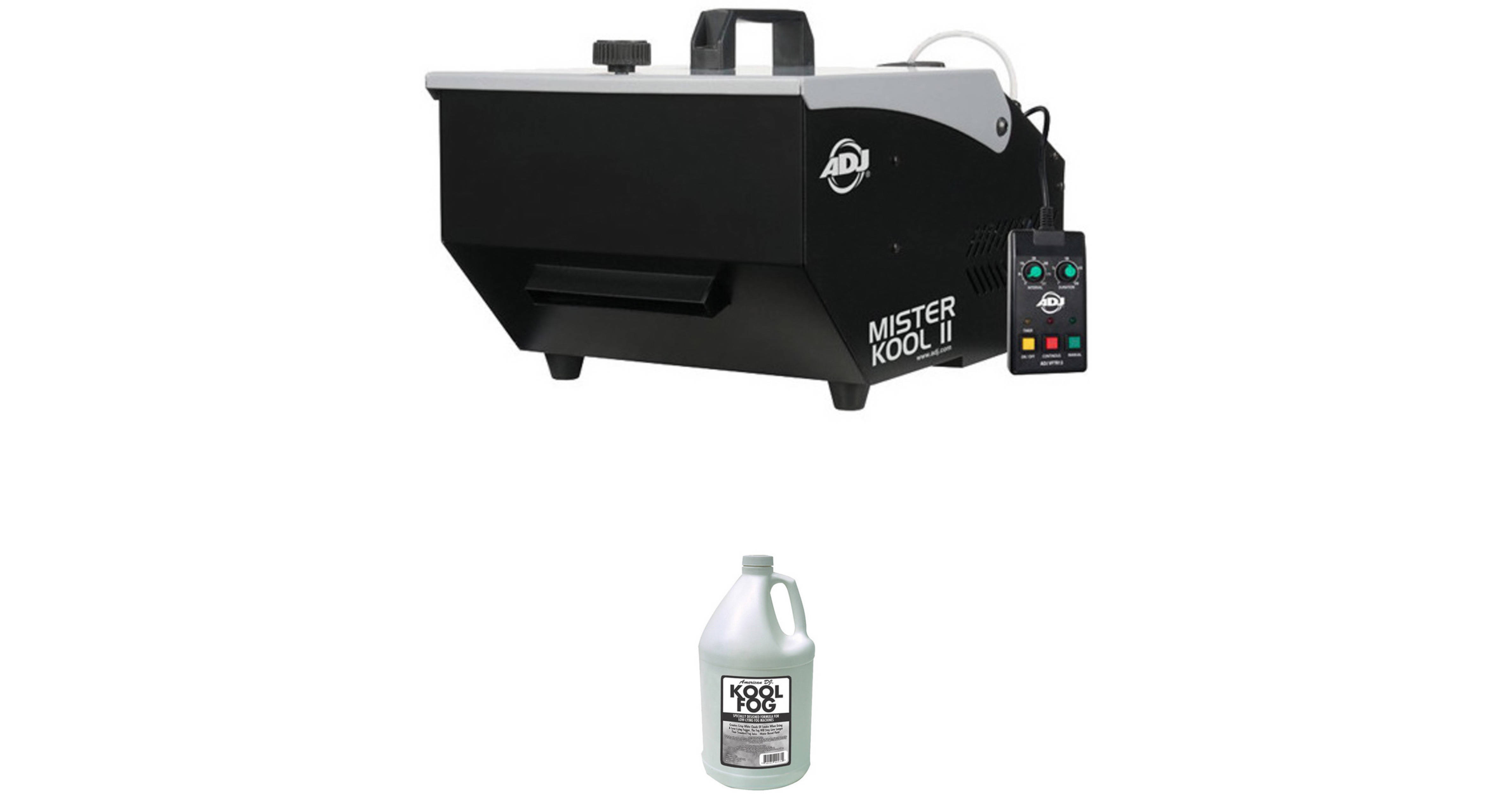 American DJ Mister Kool II LowLying Fog Machine and Fog Juice