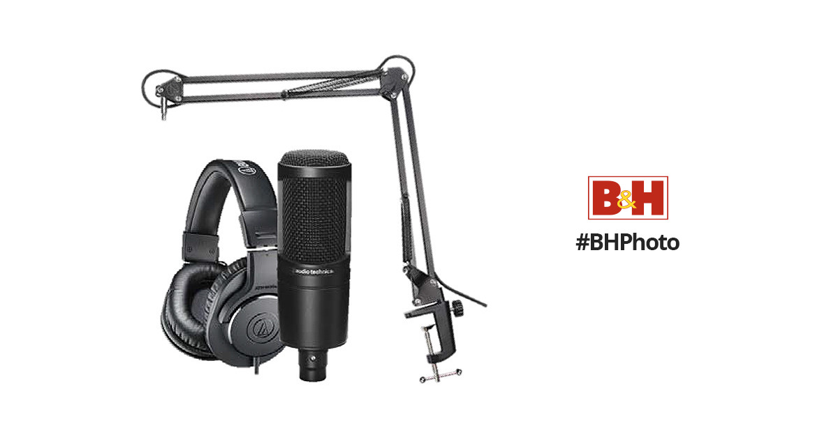 Audio-Technica AT2020 Podcasting Microphone Pack AT2020PK B&H