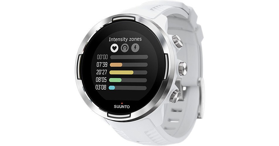 SUUNTO 9 Baro Smart Multisport GPS Watch (White) SS050021000 B&H