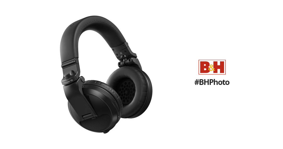 Pioneer DJ HDJ-X5BT Bluetooth Over-Ear DJ Headphones HDJ-X5BT-K