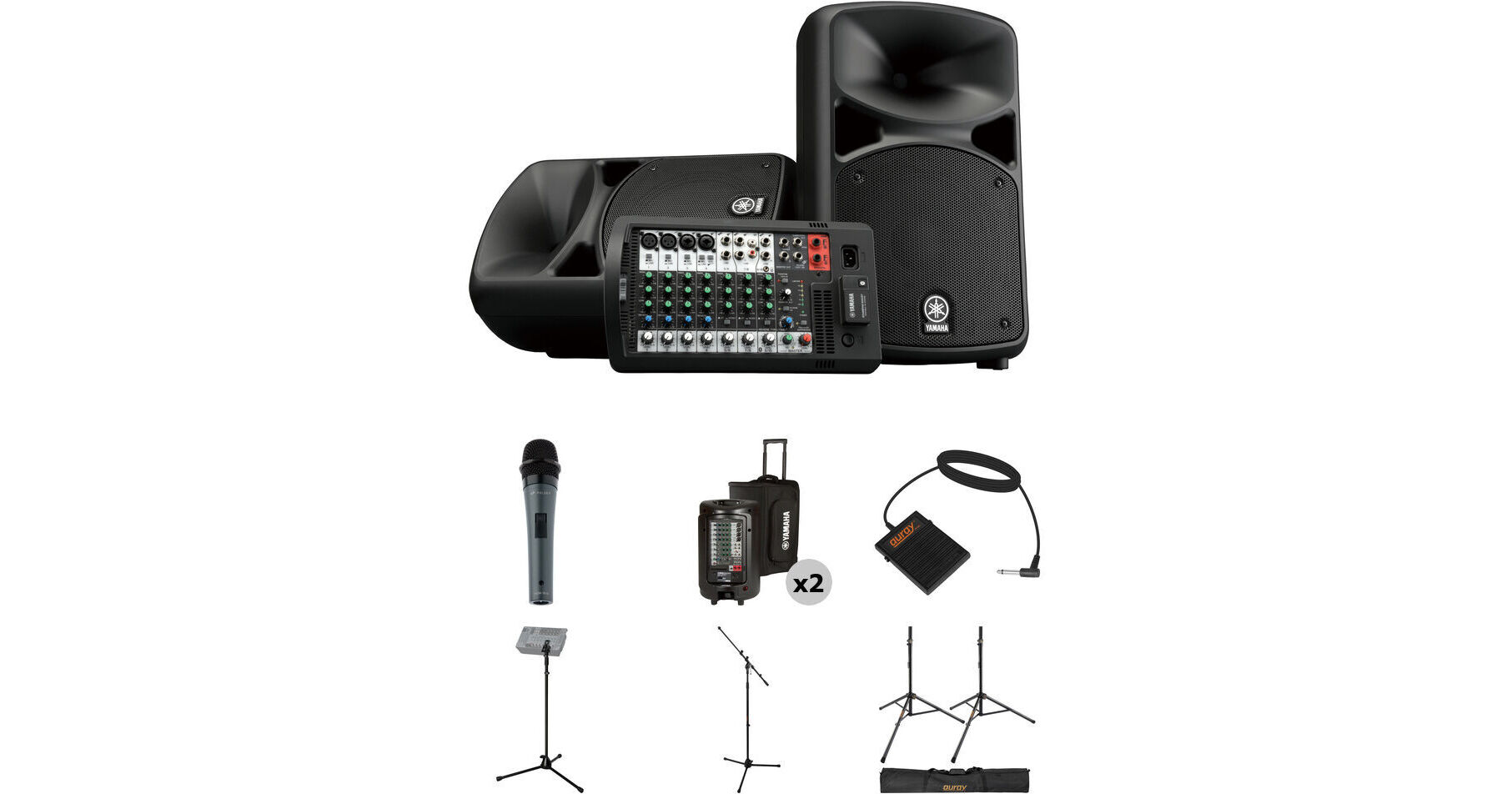 Yamaha STAGEPAS 600BT Complete PA System with Touring Package