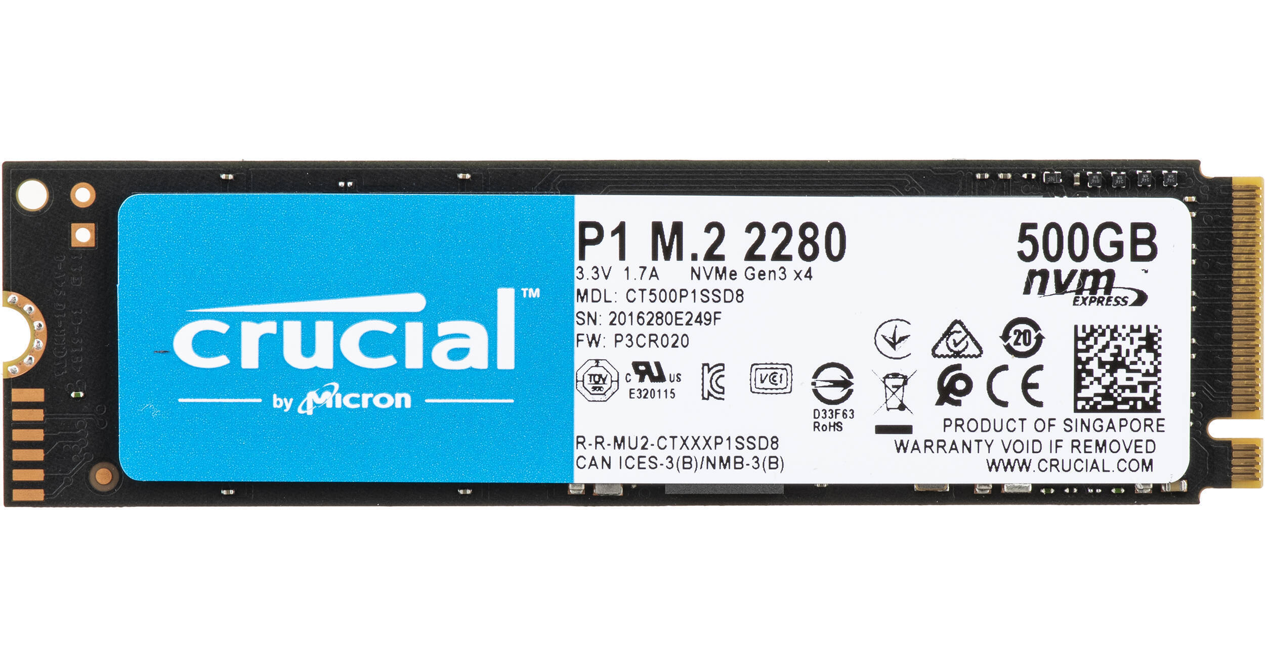 Crucial SSD M.2 NVMe 1TB CT1000P1SSD8JPの+colegiosantamariaeufrasia.cl