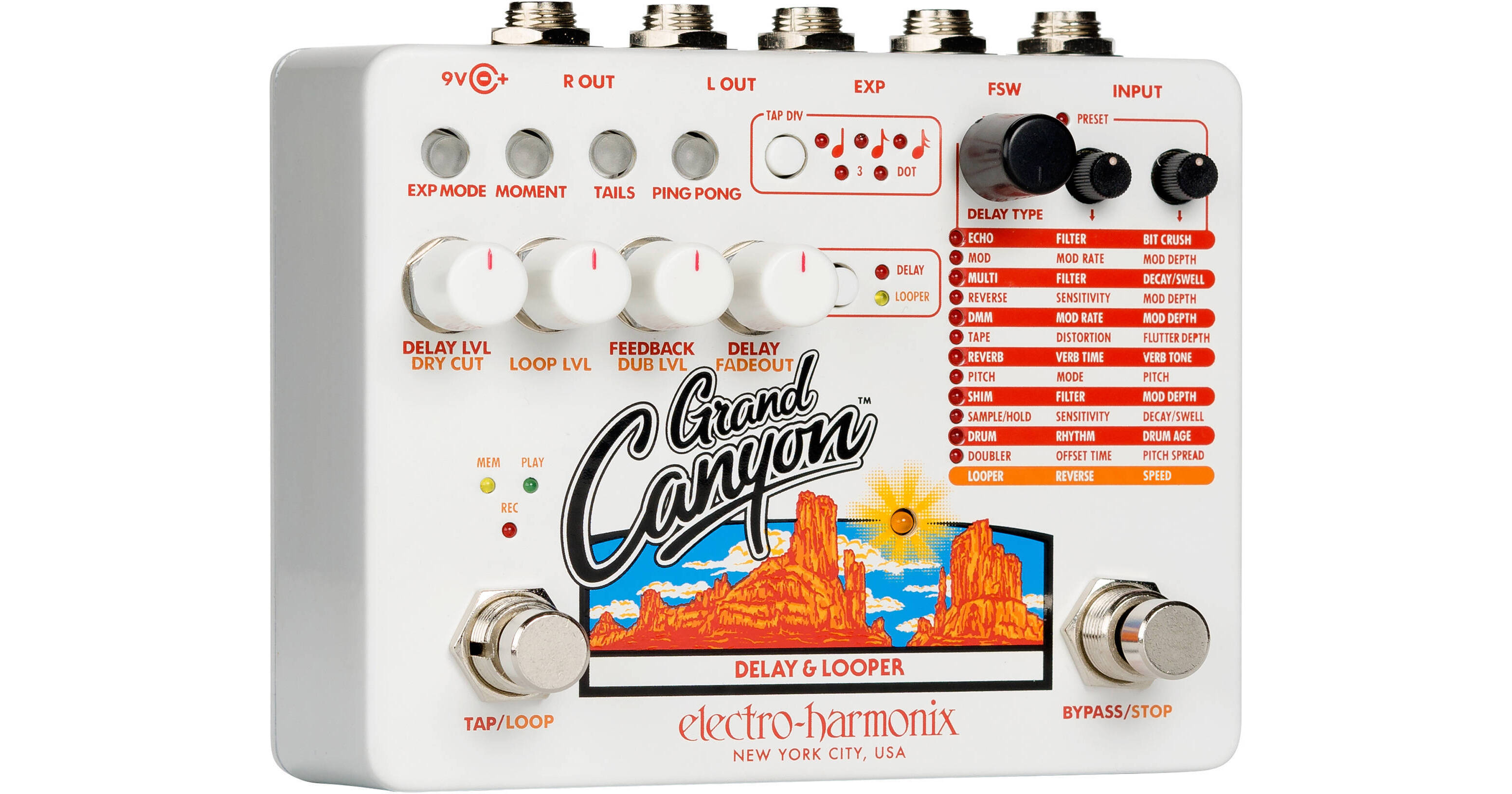 Electro Harmonix Grand Canyon Delay & Looper na Gear4Music.com