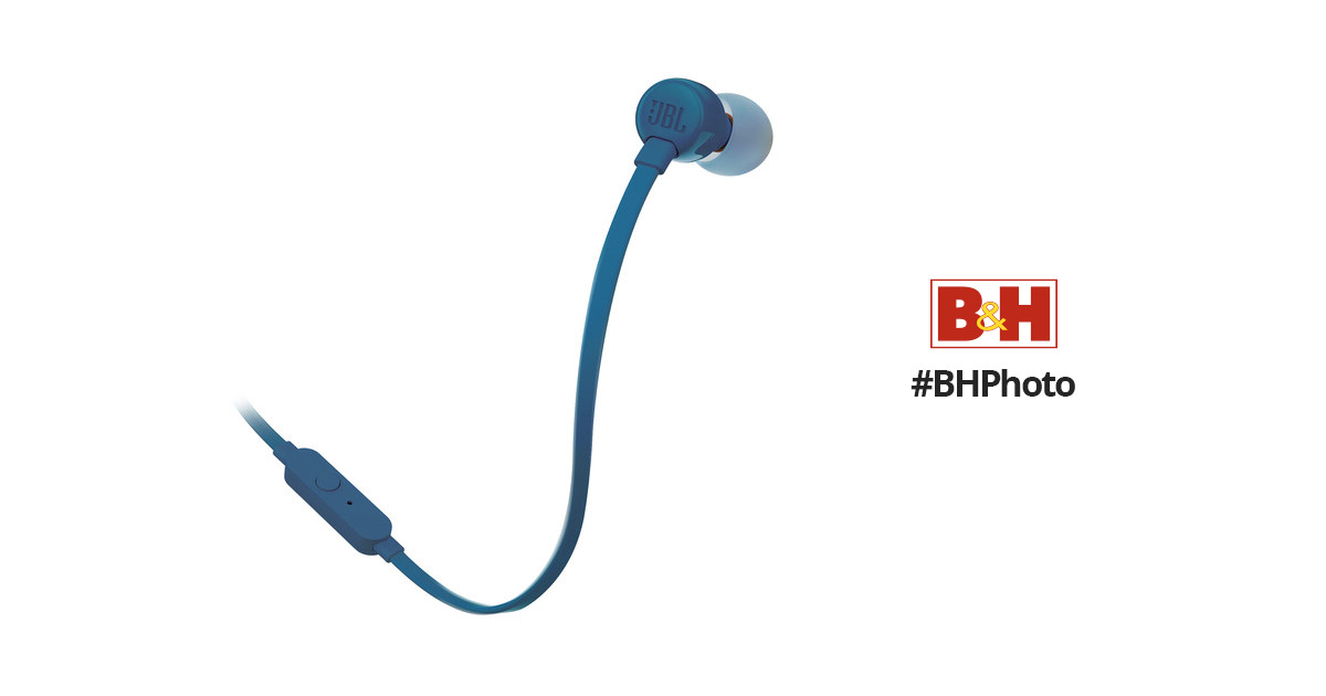 In-Ear B&H JBLT110BLUAM (Blue) Video Headphones T110 JBL Photo