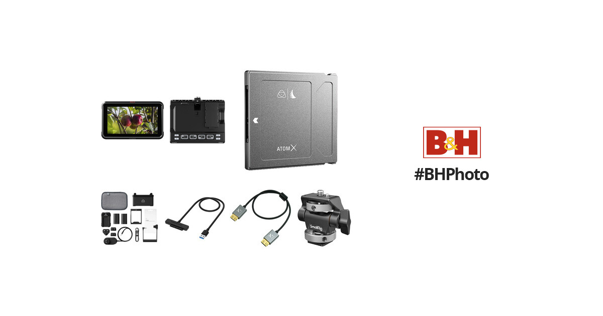 Atomos Ninja V 5-Inch HDR Daylight Viewable Portable Monitor/Recorder Bundle