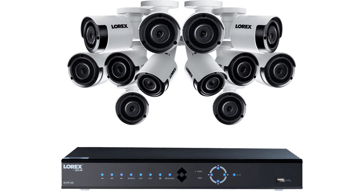 Lorex 16-Channel 4K UHD NVR With 3TB HDD & 12 5MP LNK72163T125B