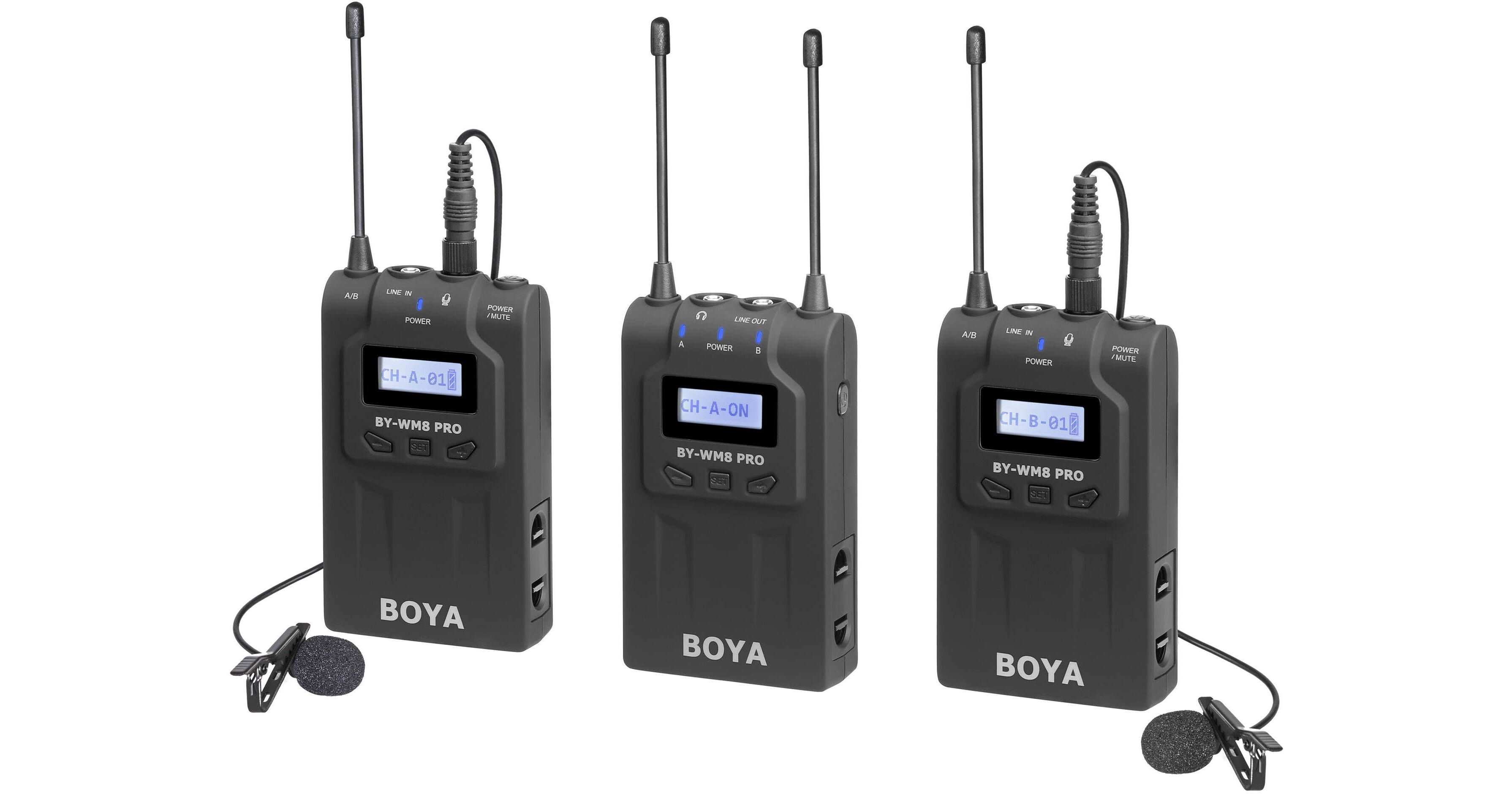 BOYA BY-WM8 Pro-K2 UHF Dual-Channel Wireless BY-WM8 PRO-K2 B&H
