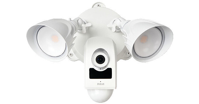 rca security floodlight camera with hd live streaming