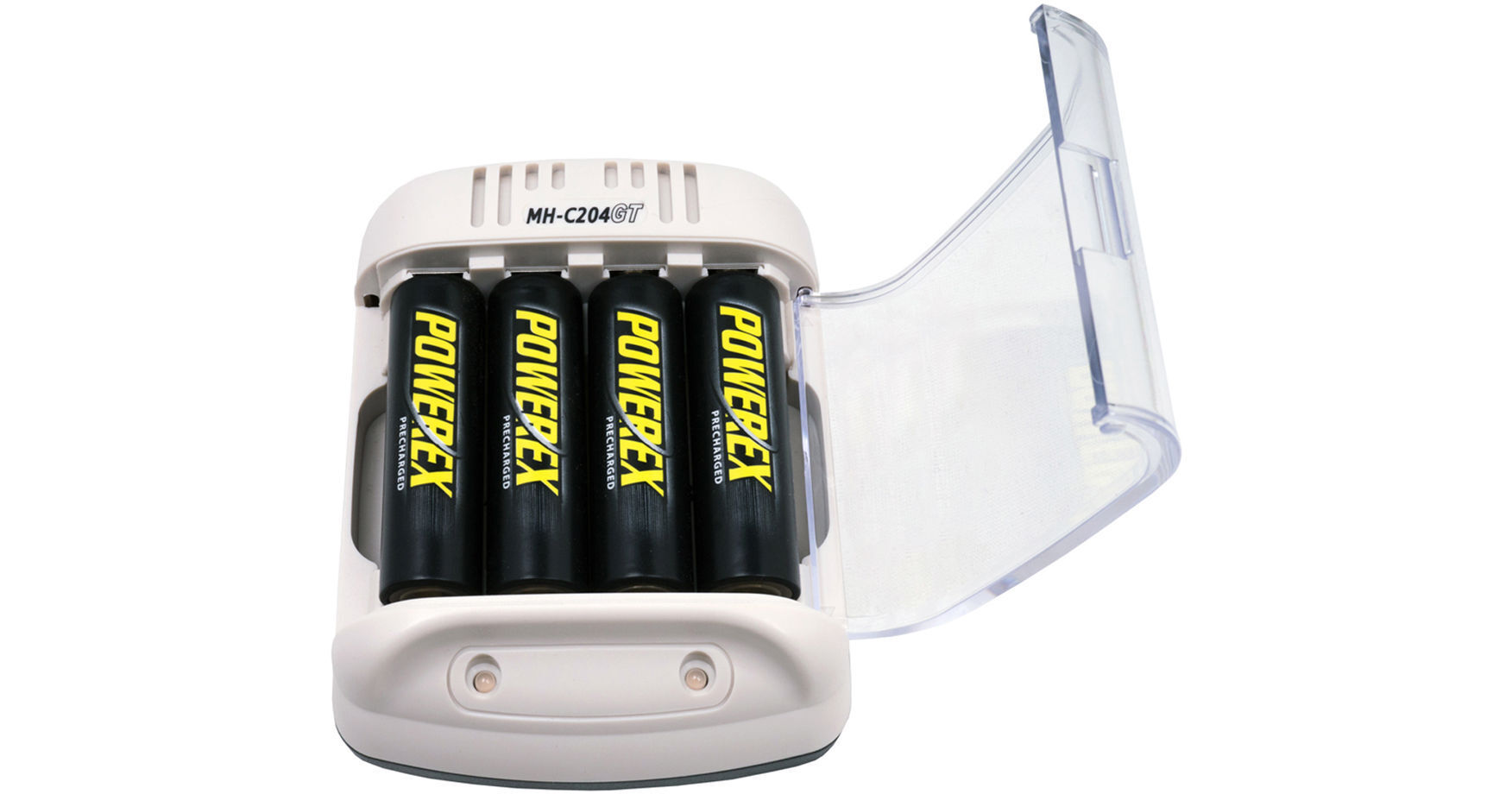 Powerex Smart Charger with Rechargeable AA NiMH MHC204GT8AAP