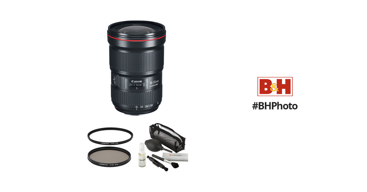 Canon EF 16-35mm f/2.8L III USM Lens with Accessories Kit