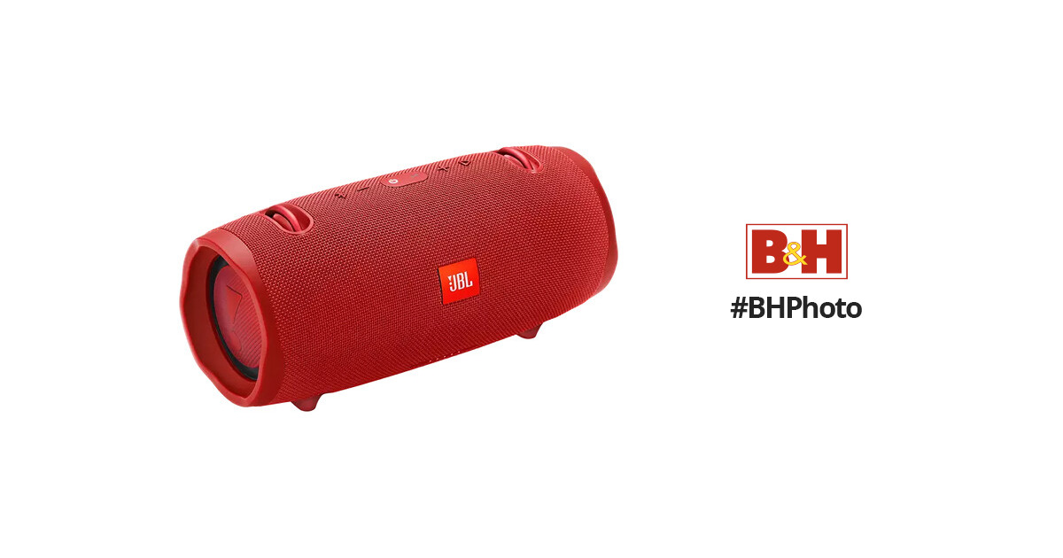 JBL Xtreme 2 Portable Waterproof Wireless Bluetooth Speaker, Red 