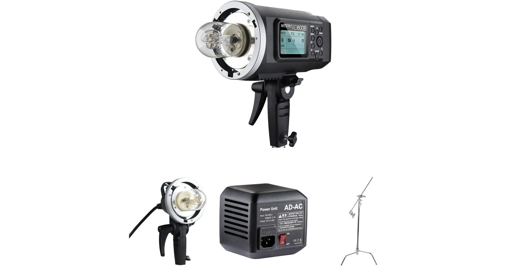 Godox AD600B Witstro Battery-Powered Monolight Kit with Softbox