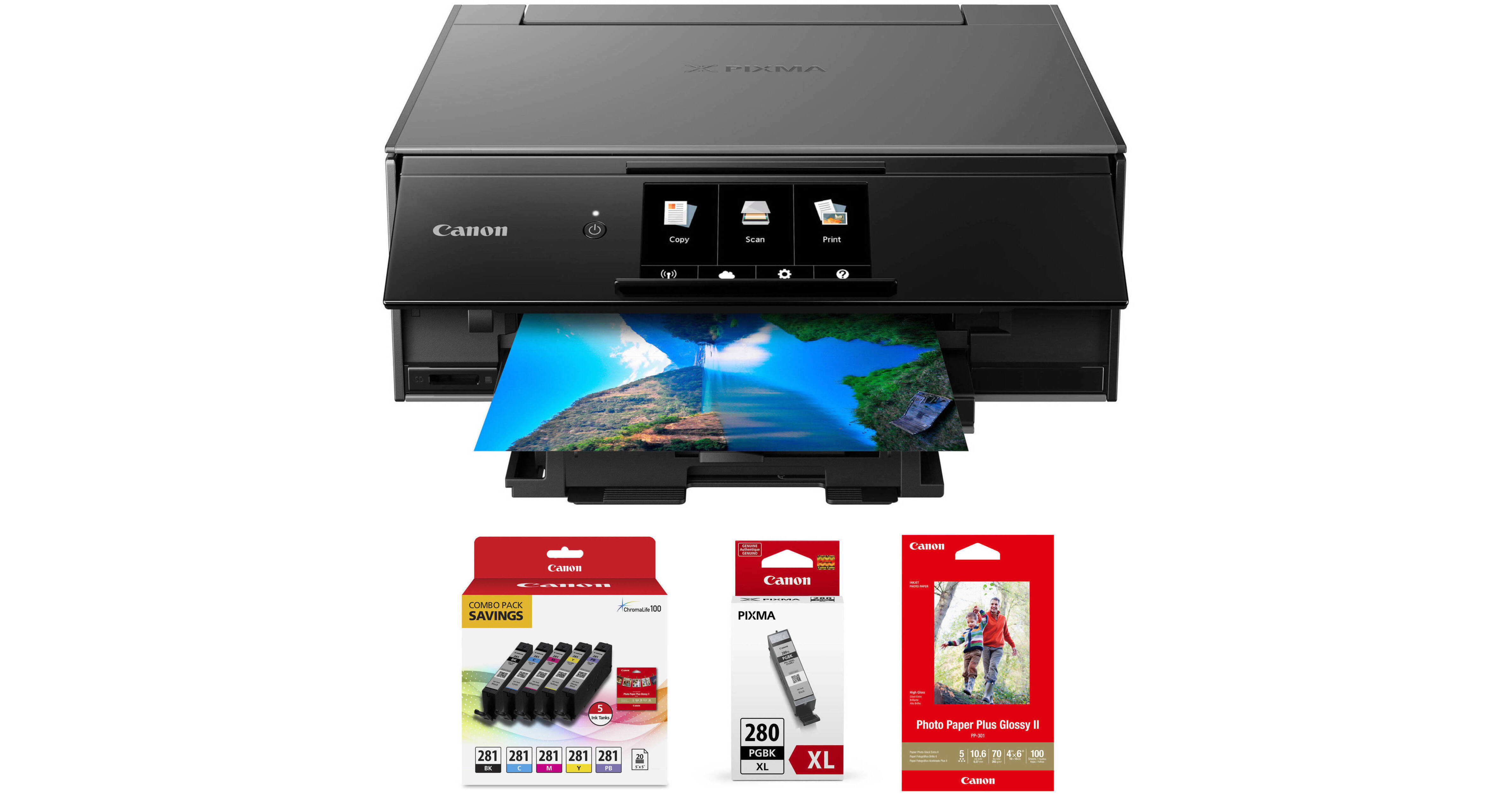 Canon PIXMA TS9120 Wireless AllinOne Inkjet Printer with Extra
