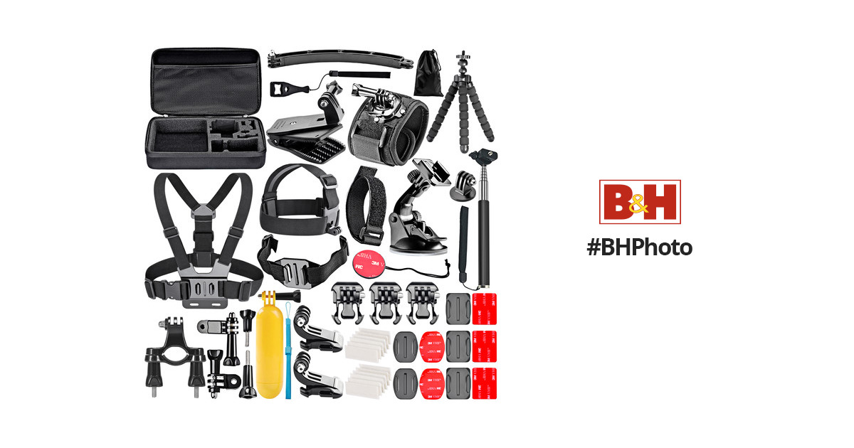DigiNerds 50 in 1 Action Camera Accessory kit For Gopro and More