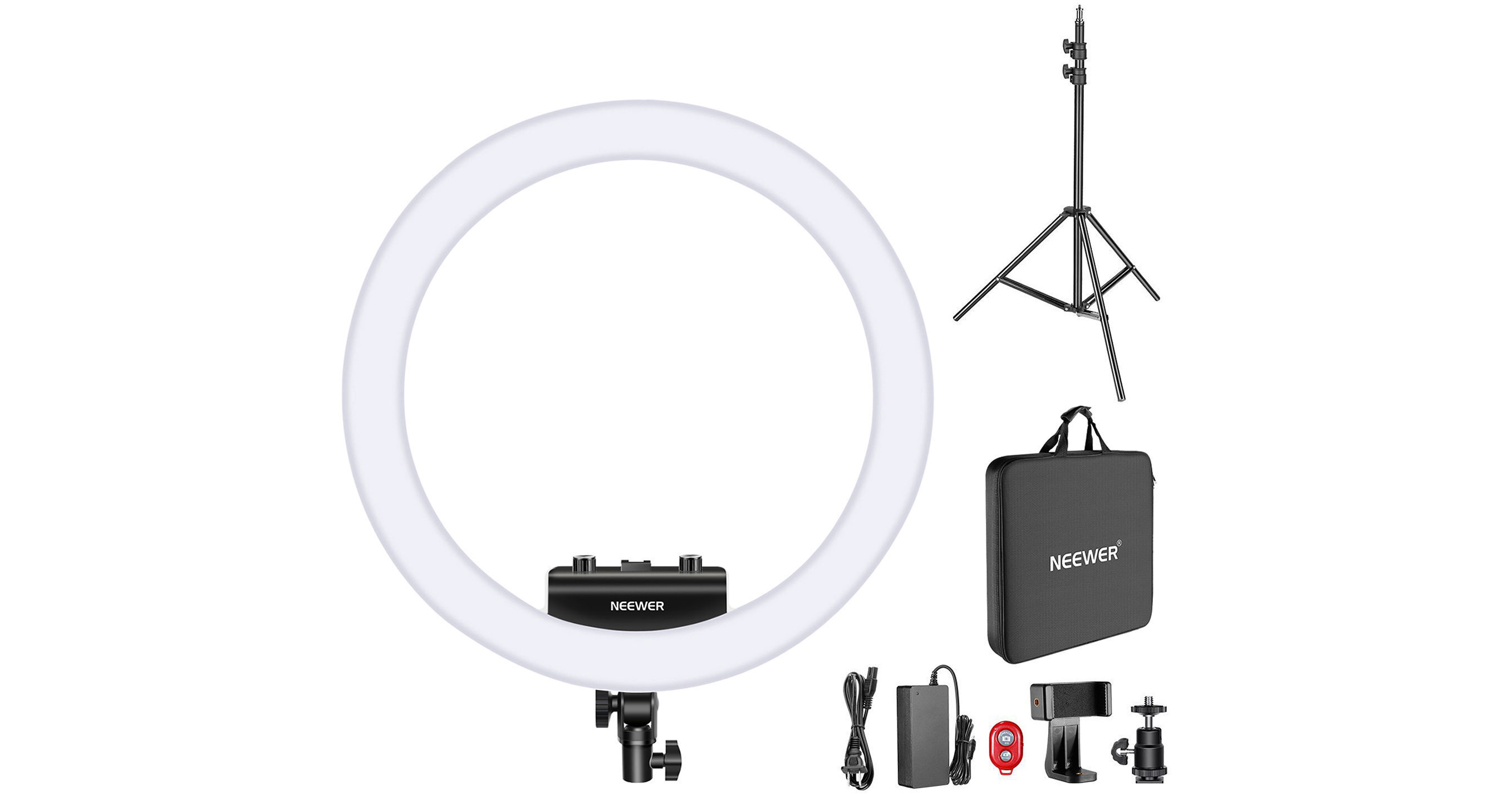 Neewer Ultra-Slim Bi-Color Ring Light Kit (18") 10093899 B&H