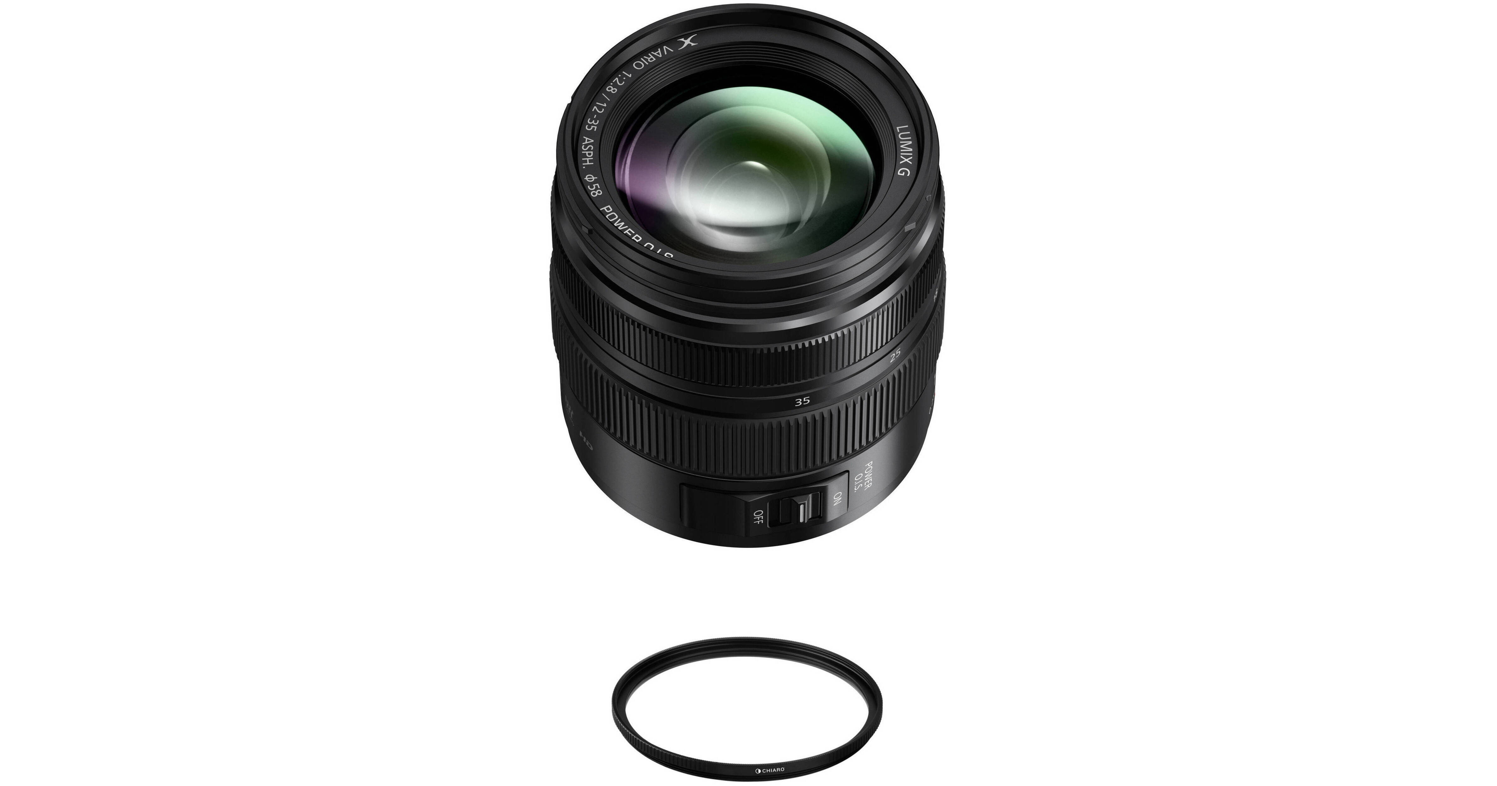 Panasonic Lumix G X Vario 12-35mm f/2.8 II ASPH. POWER O.I.S. Lens with UV  Filter Kit