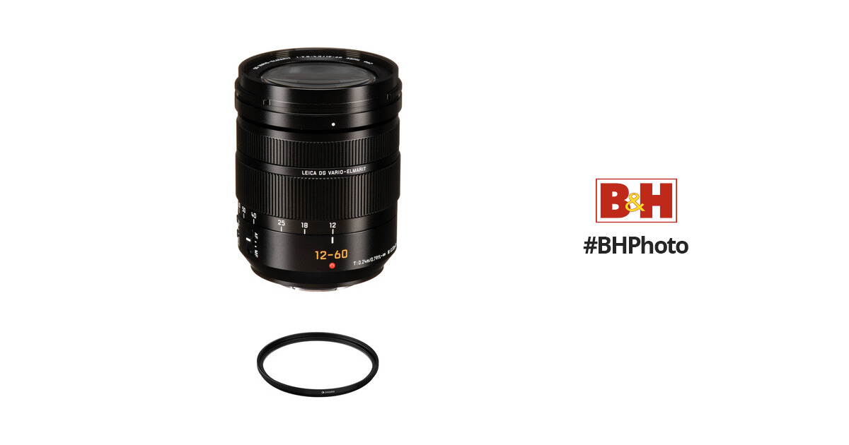 Panasonic Leica DG Vario-Elmarit 12-60mm f/2.8-4 ASPH. POWER O.I.S. Lens  with UV Filter Kit