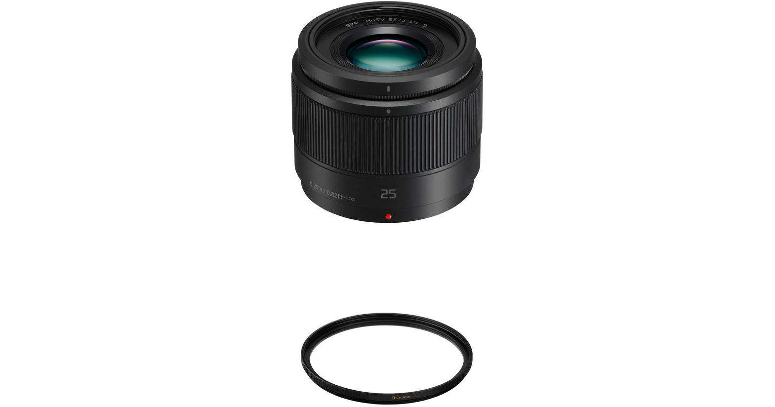 Panasonic Lumix G 25mm f/1.7 ASPH. Lens with UV Filter Kit B&H