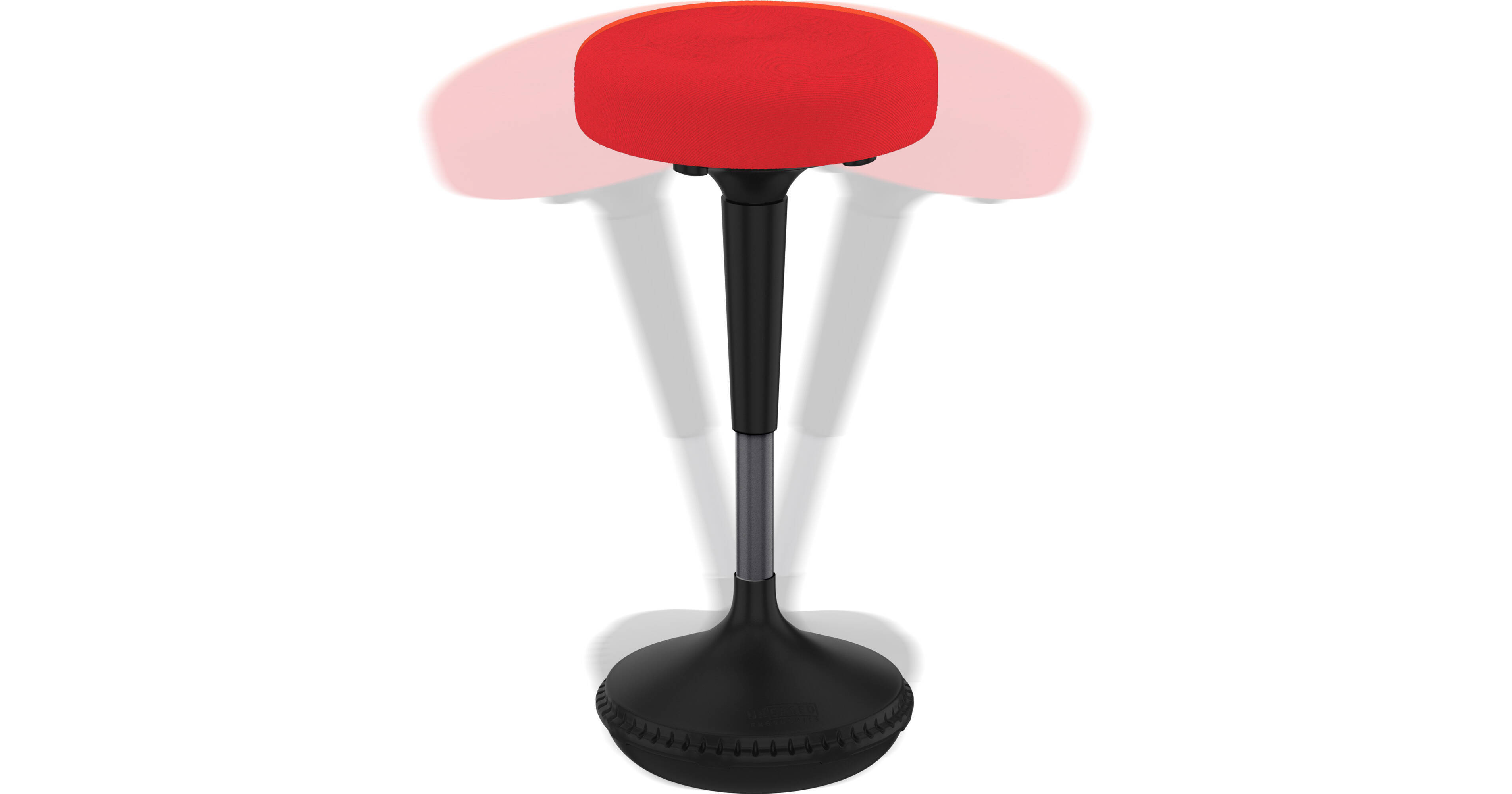 Uncaged Ergonomics: Wobble Stool Standing Desk Chair - Red