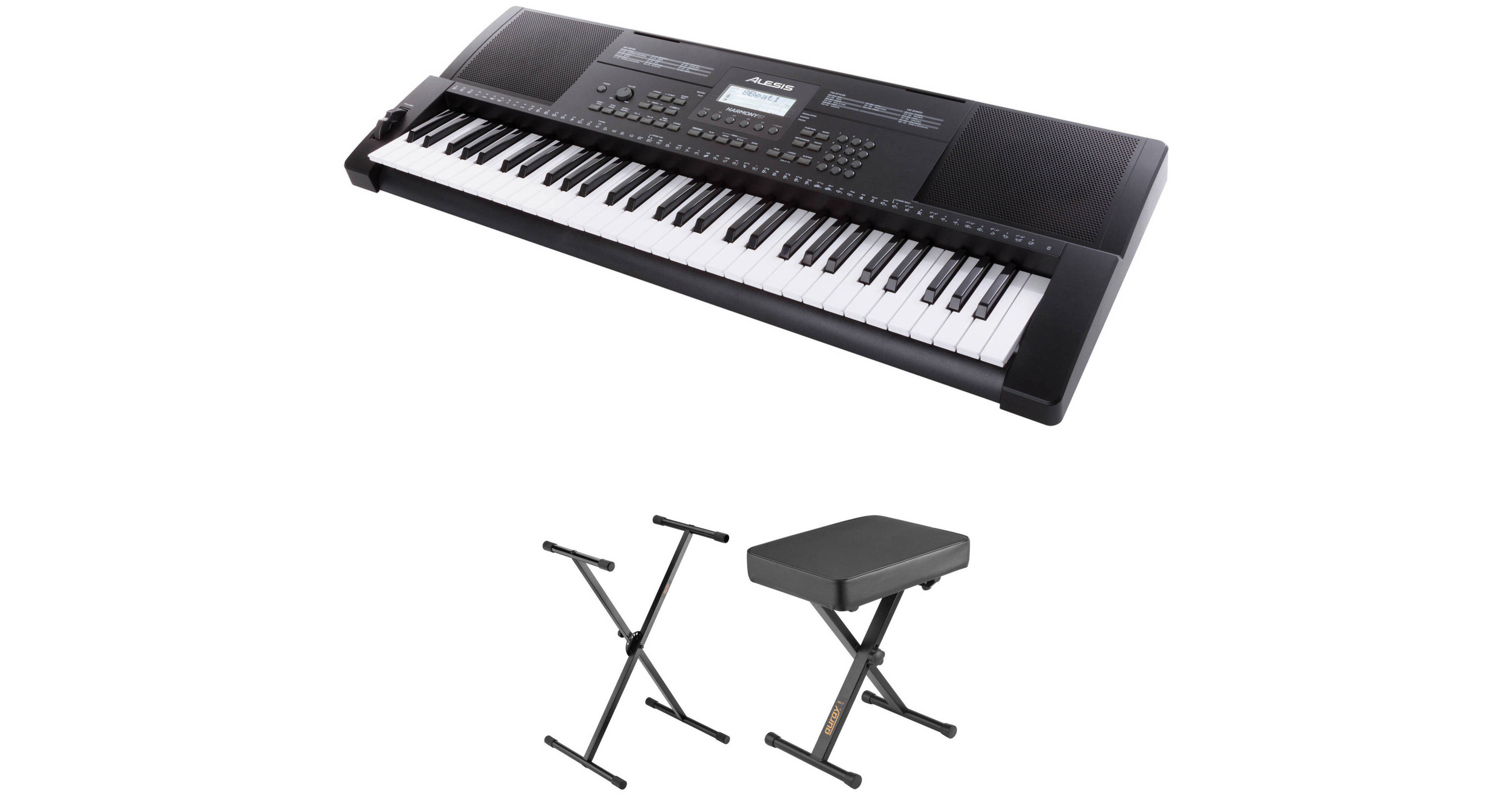 Alesis Harmony 61 Keyboard with Stand and Bench Kit B&H Photo