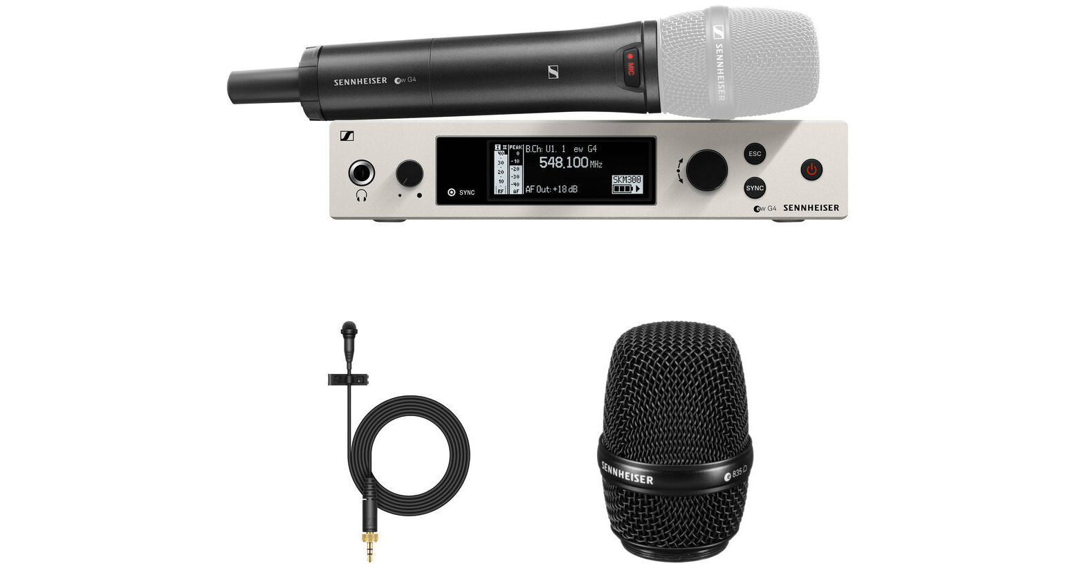 Sennheiser ew 300 G4Base Combo Wireless Microphone System with