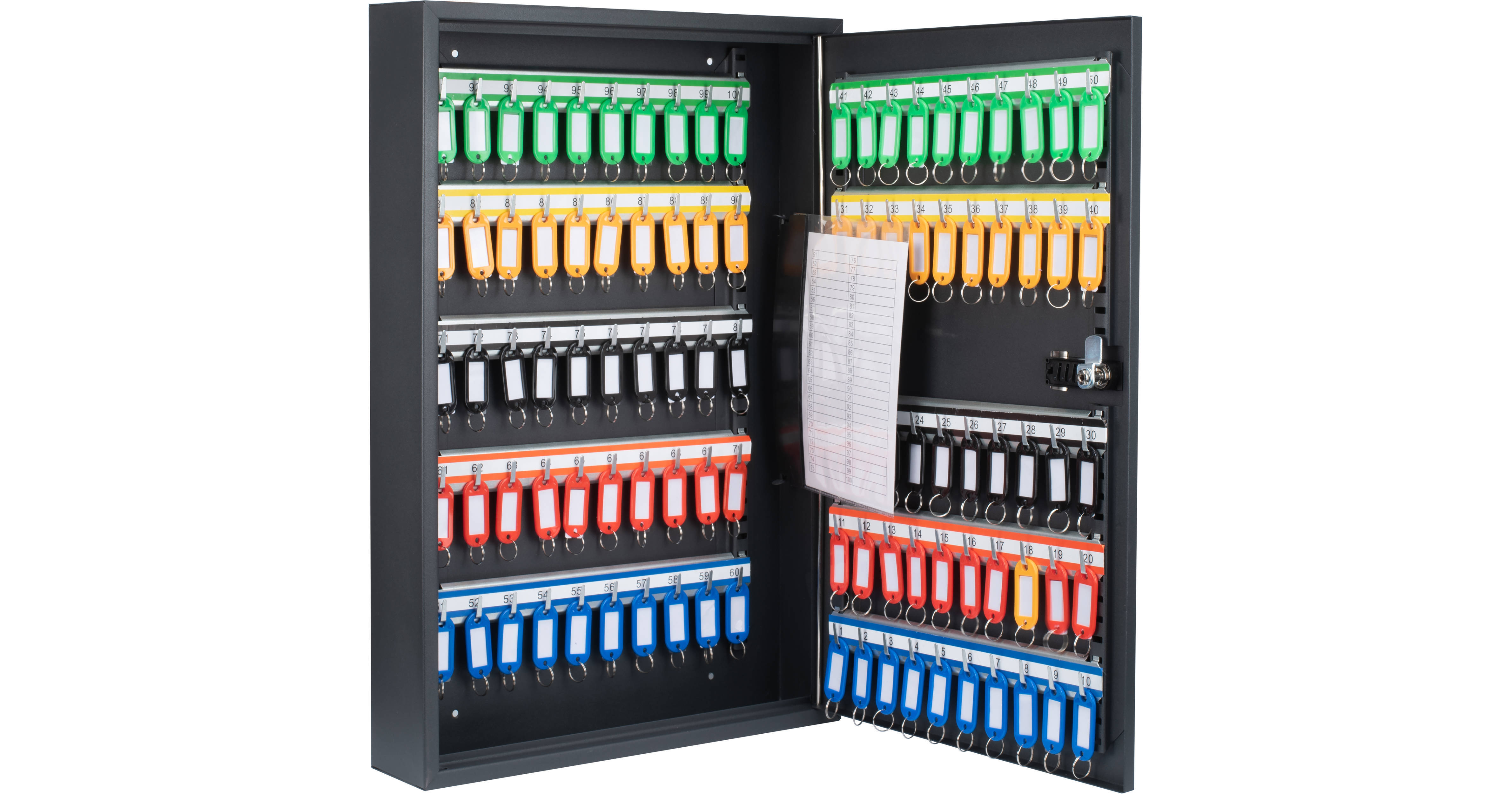 Barska 100-Position Key Cabinet with Combo Lock (Black) CB13366 Barska 100-Position Key Cabinet with Combo Lock (Black)