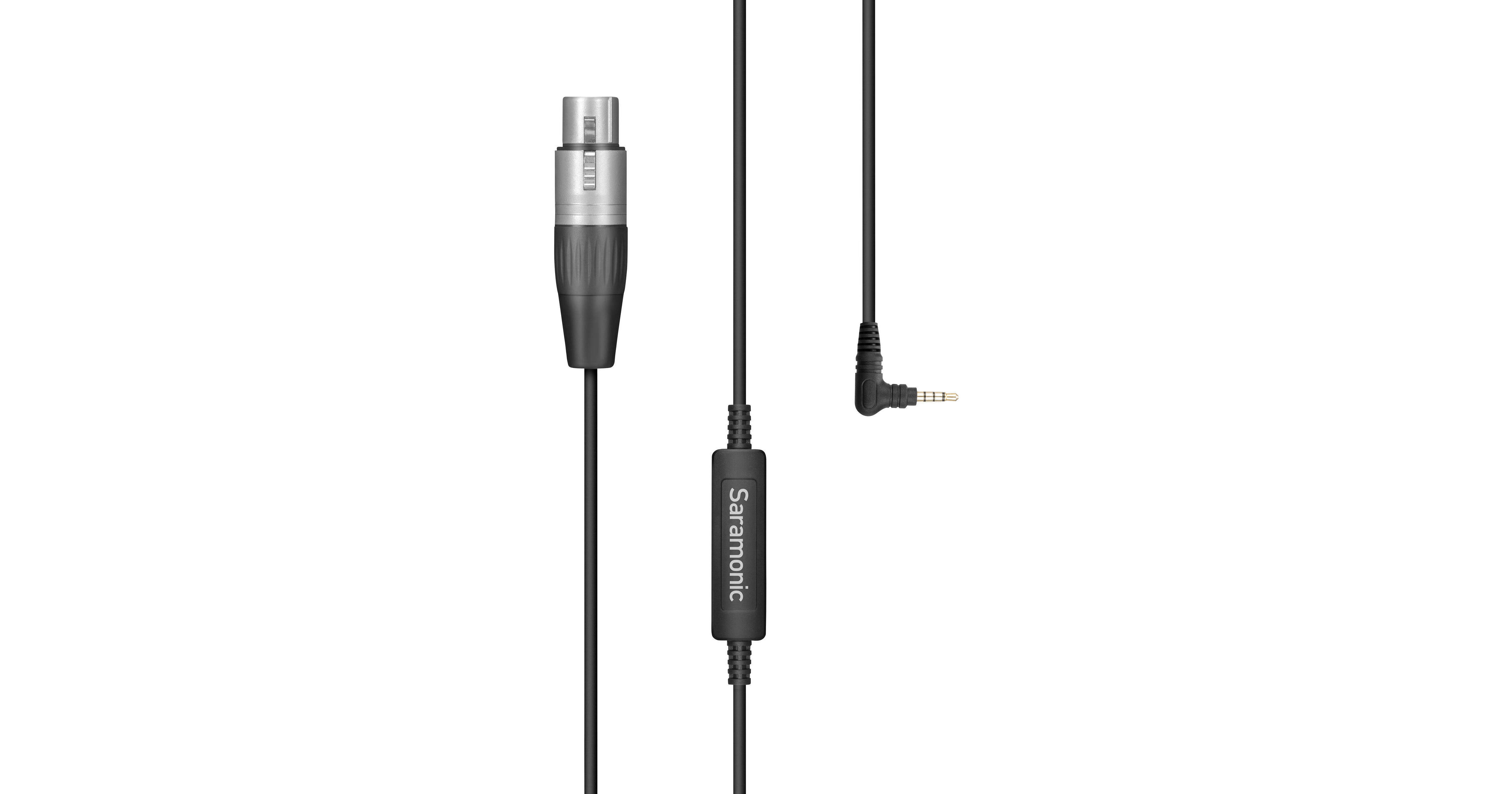 Saramonic LC-XLR 3-Pin XLR Cable (Female) Microphone to Lightning  Microphone Adapter