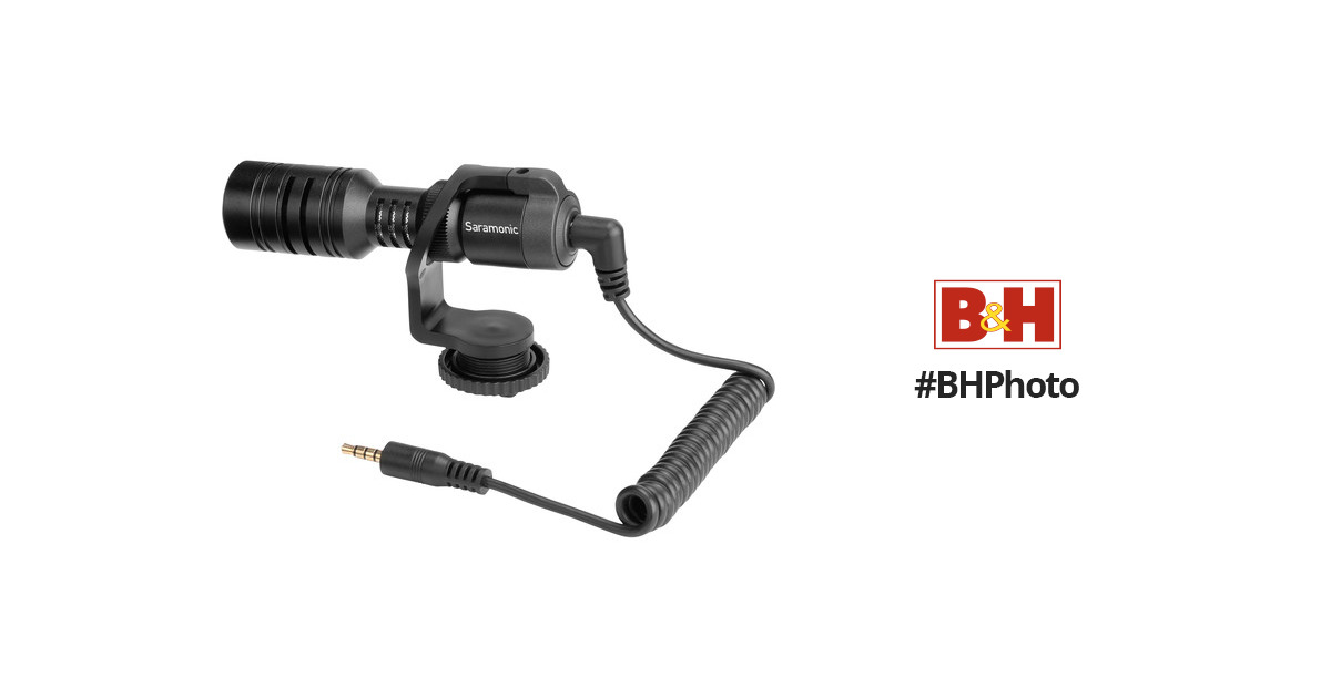 Vmic Mini Camera-Mountable Shotgun Microphone for Cameras & Mobile Devices  w/ TRS & TRRS Cables