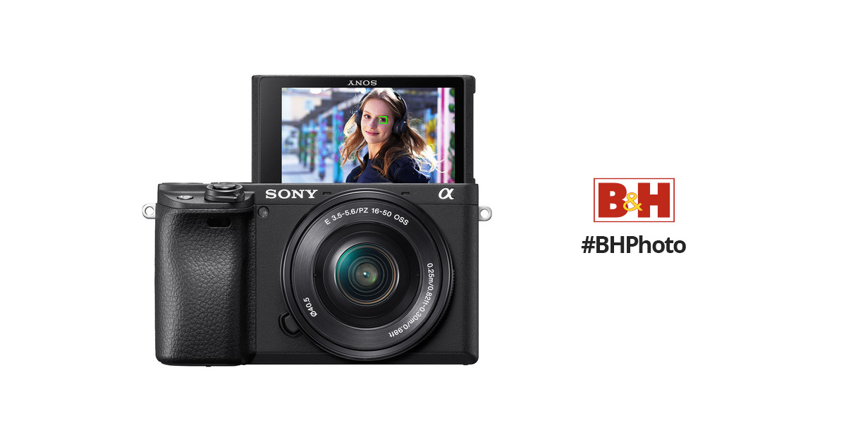 Sony a6400 Mirrorless Camera with 16-50mm Lens ILCE-6400L/B B&H