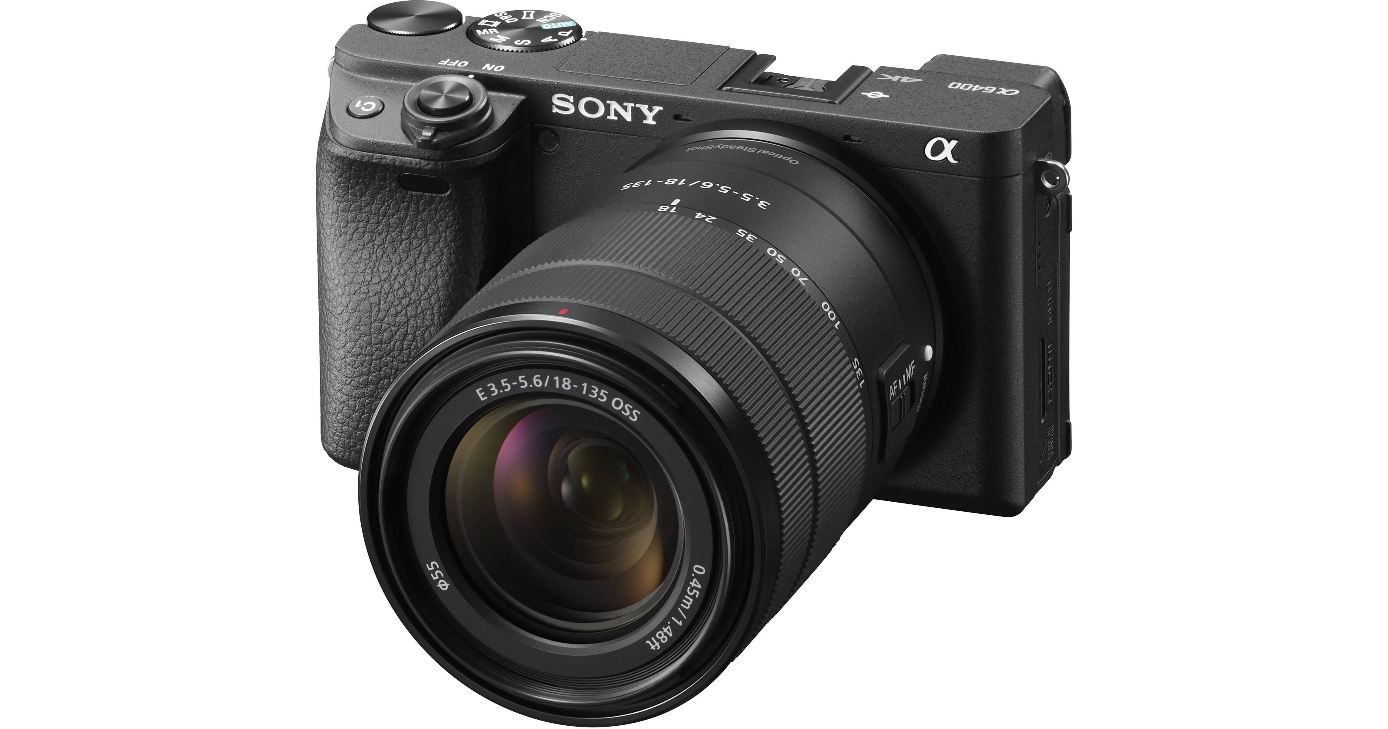 Sony Alpha a6400 Mirrorless 4K Video Camera with E 18-135mm f/3.5-5.6 OSS  Lens Black ILCE-6400M/B - Best Buy