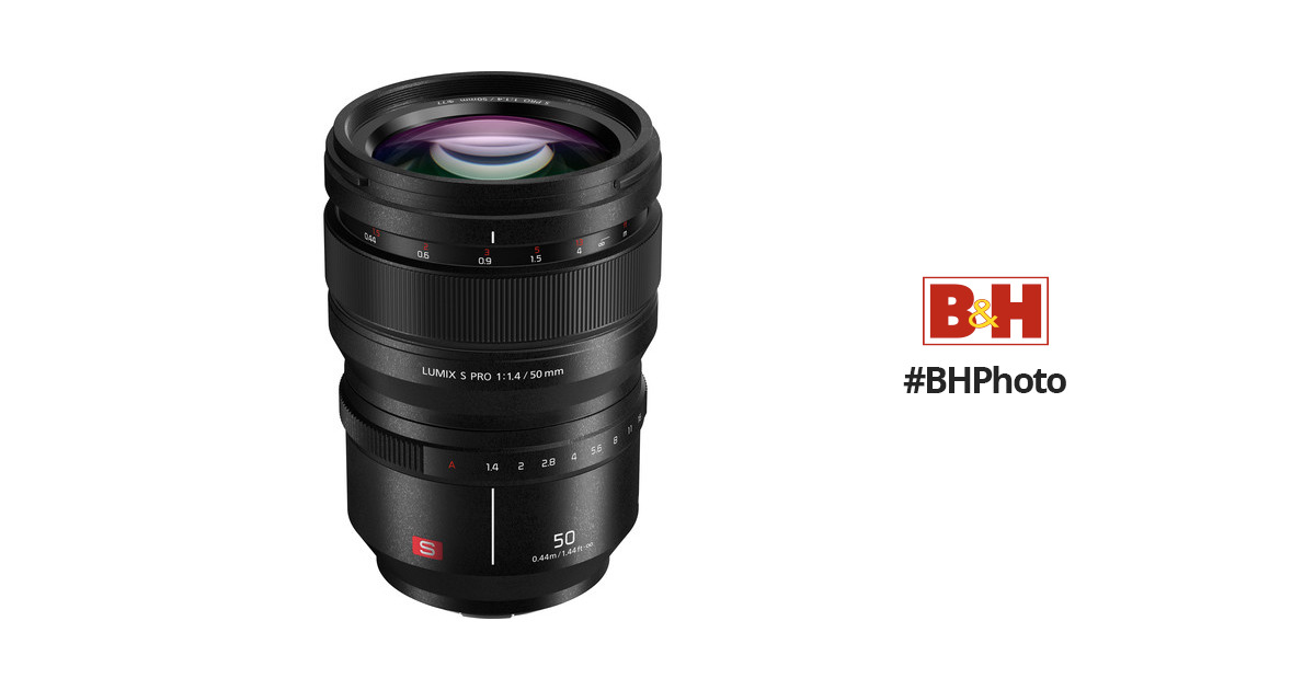 Vestiging Bekwaam Gevoel van schuld Panasonic S PRO 50mm f/1.4 Lens S-X50 Lumix Lens | B&H Photo