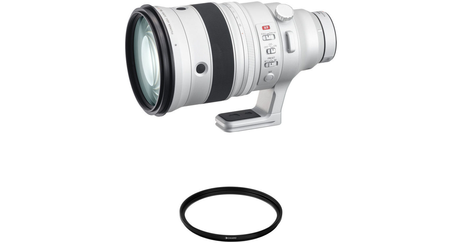 FUJIFILM XF 200mm f/2 R LM OIS WR Lens with XF 1.4x TC F2 WR Teleconverter  and UV Filter Kit