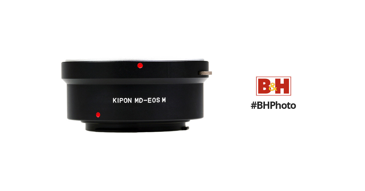 KIPON Lens Mount Adapter for Minolta MD-Mount Lens to Canon EF-M Mount  Camera