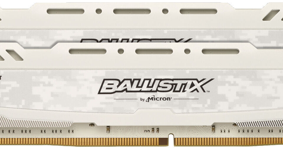 16GB Crucial Ballistix Sport LT Series PC4-24000 3000MHz DDR4 CL16 Memory  Kit (2x8GB) - Grey 