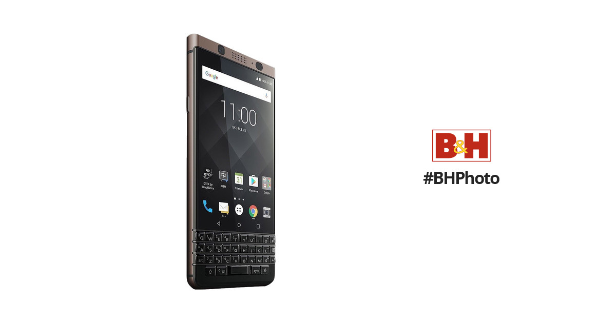 BlackBerry KEYone BBB100-5 Dual-SIM 64GB Smartphone (Unlocked, Bronze)