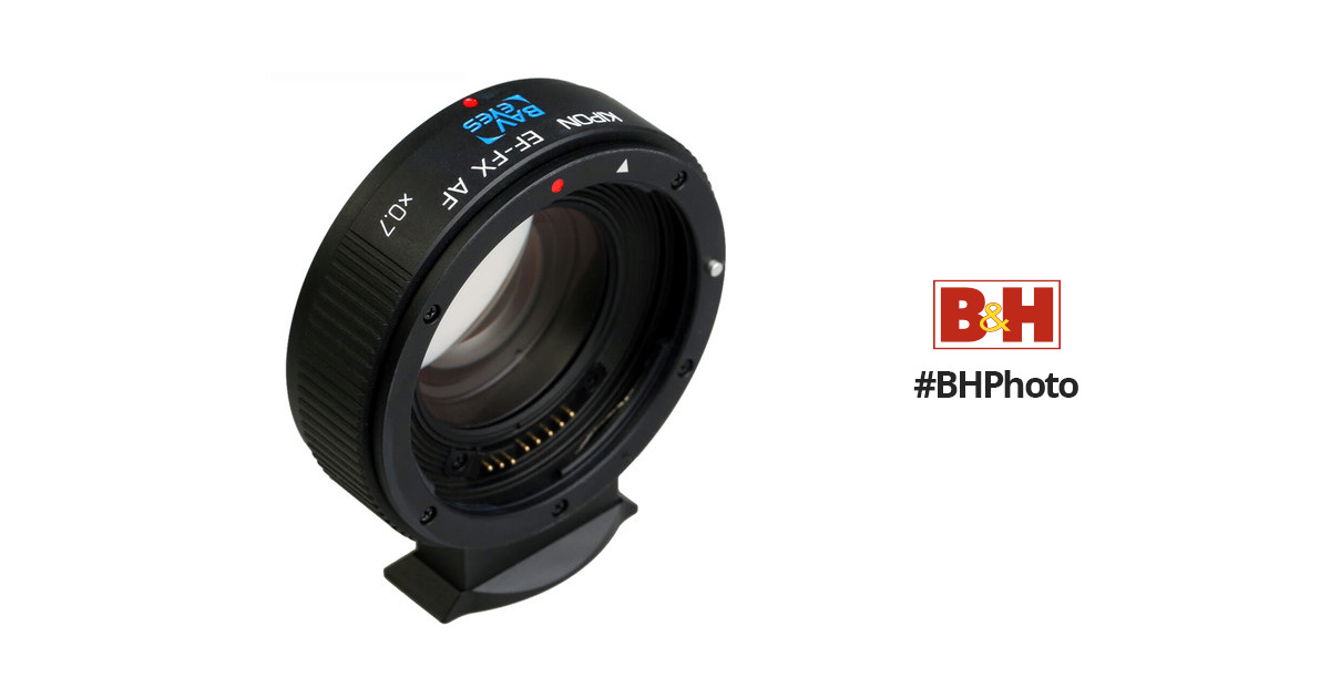 KIPON Baveyes 0.7x AF Lens Mount Adapter for Canon EF-Mount Lens to  FUJIFILM X-Mount Camera