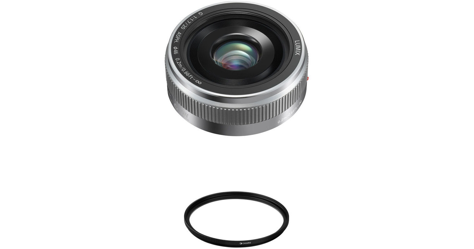 Panasonic Lumix G 20mm f/1.7 II ASPH. Lens (Silver) H-H020AS B&H