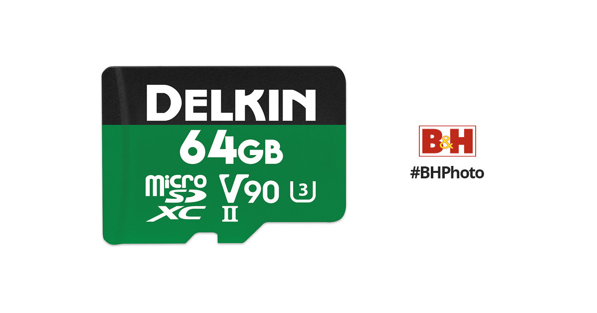 Delkin Devices 64GB POWER UHS-II microSDXC Memory DDMSDG200064