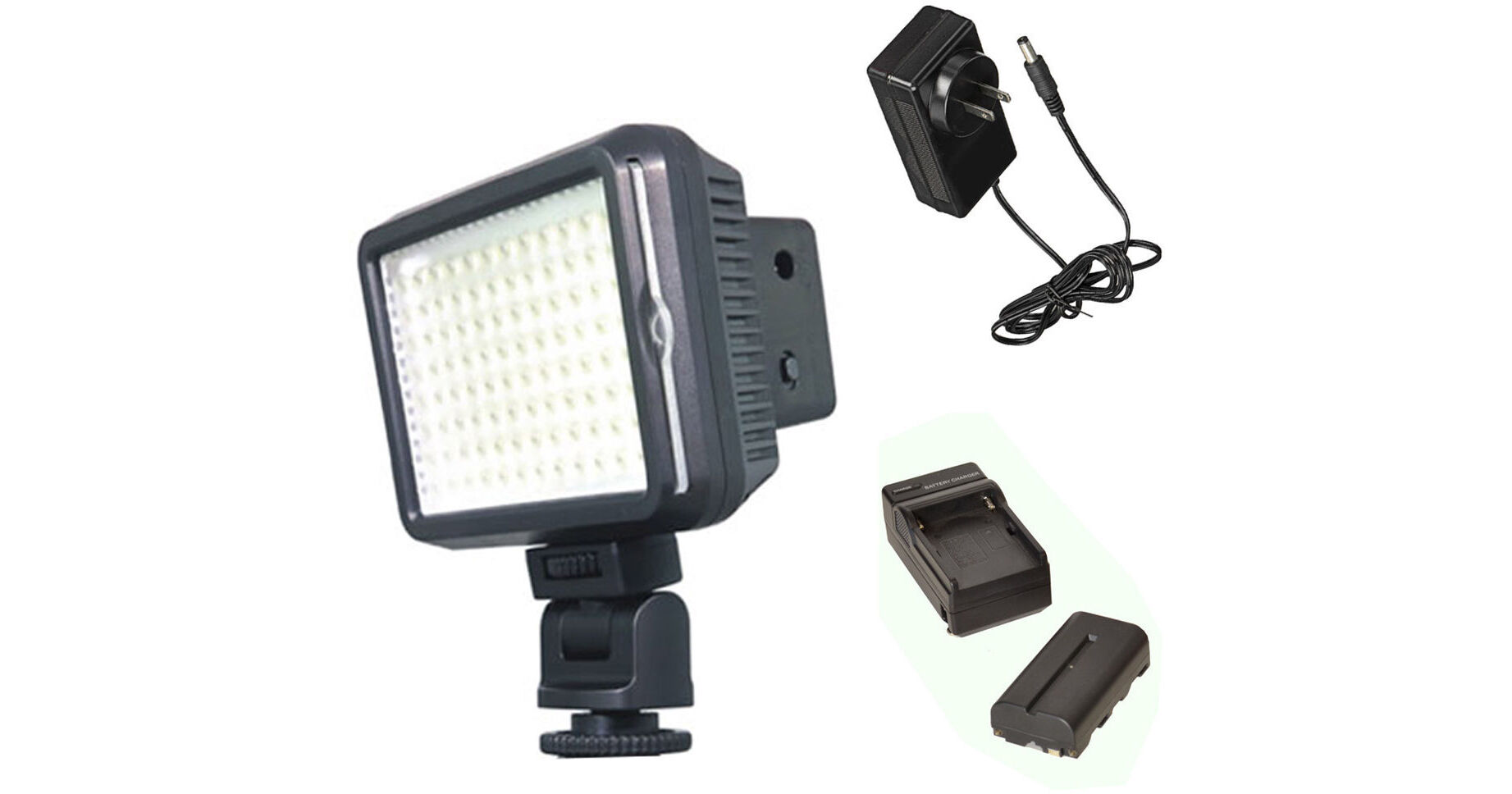 Bescor XT96 OnCamera Light Kit with Battery, Charger, and