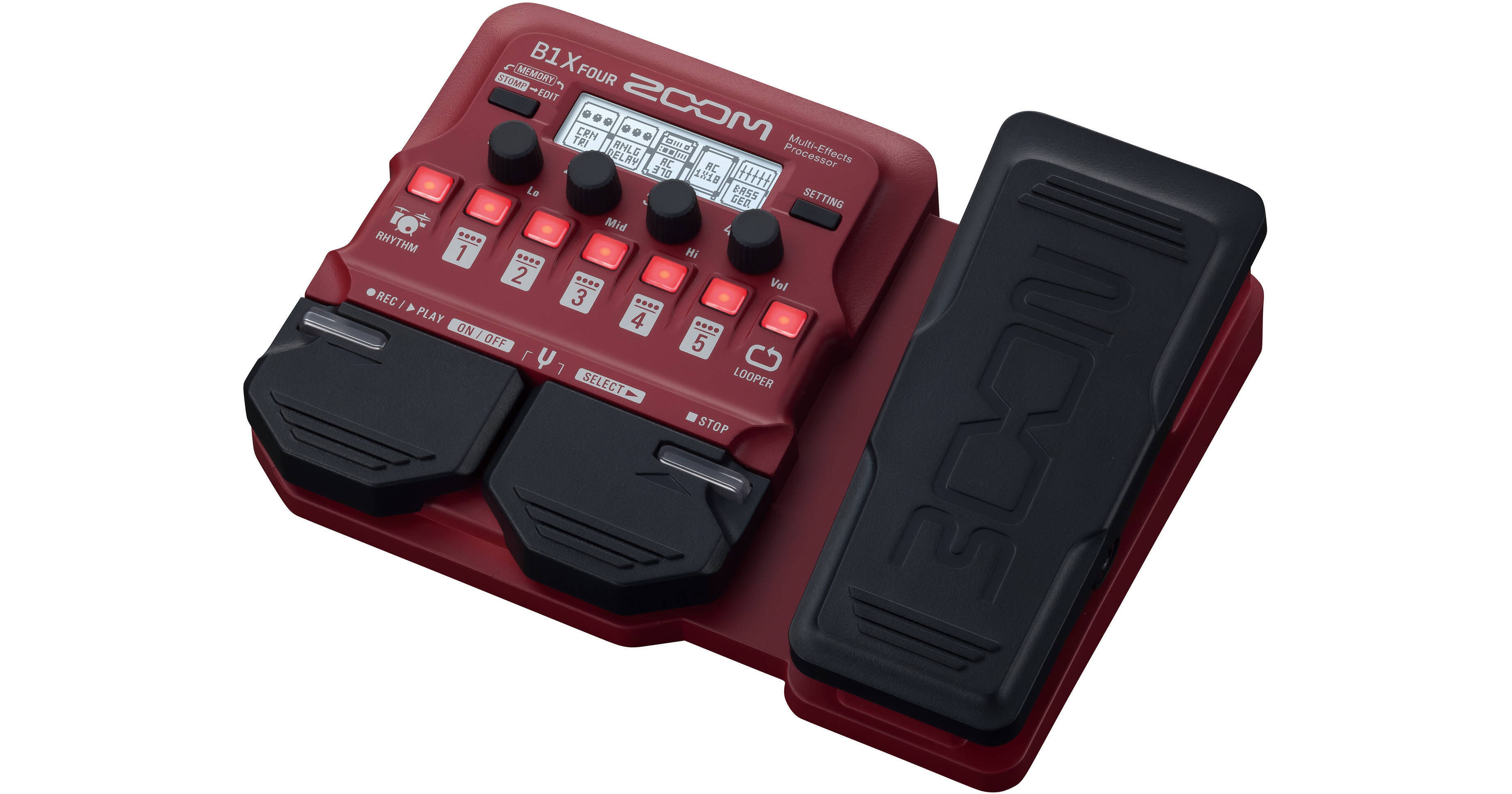 Zoom B1X Four Bass Multi-Effects Pedal with Expressi ZB1XFOUR