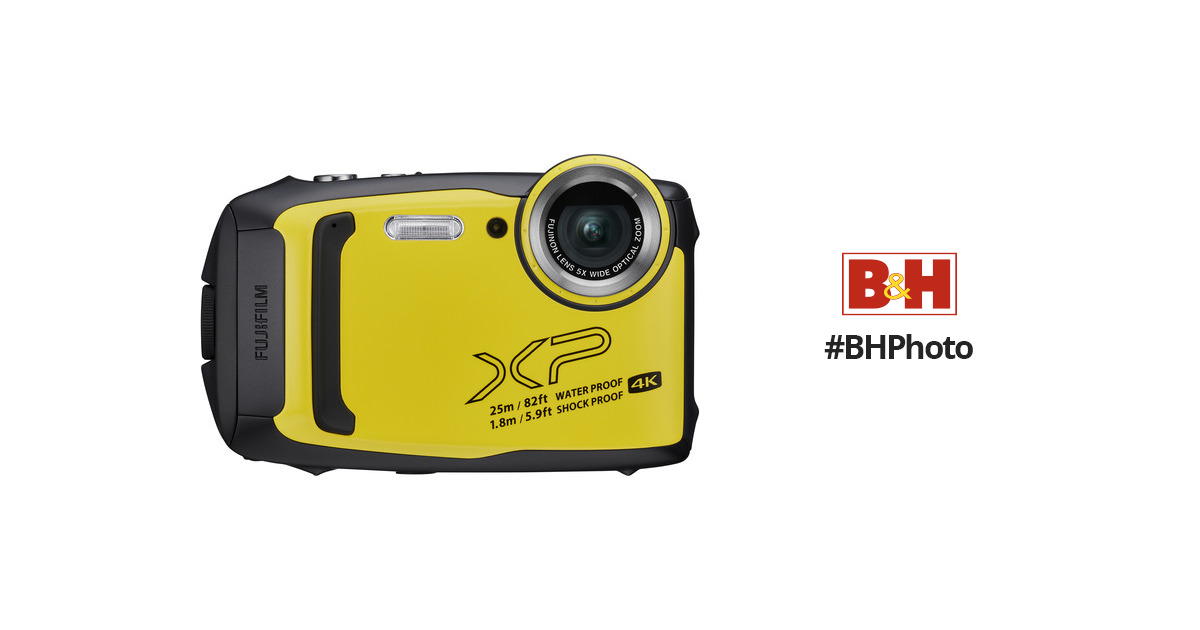FUJIFILM FinePix XP140 Digital Camera (Yellow) 600020657 B&H
