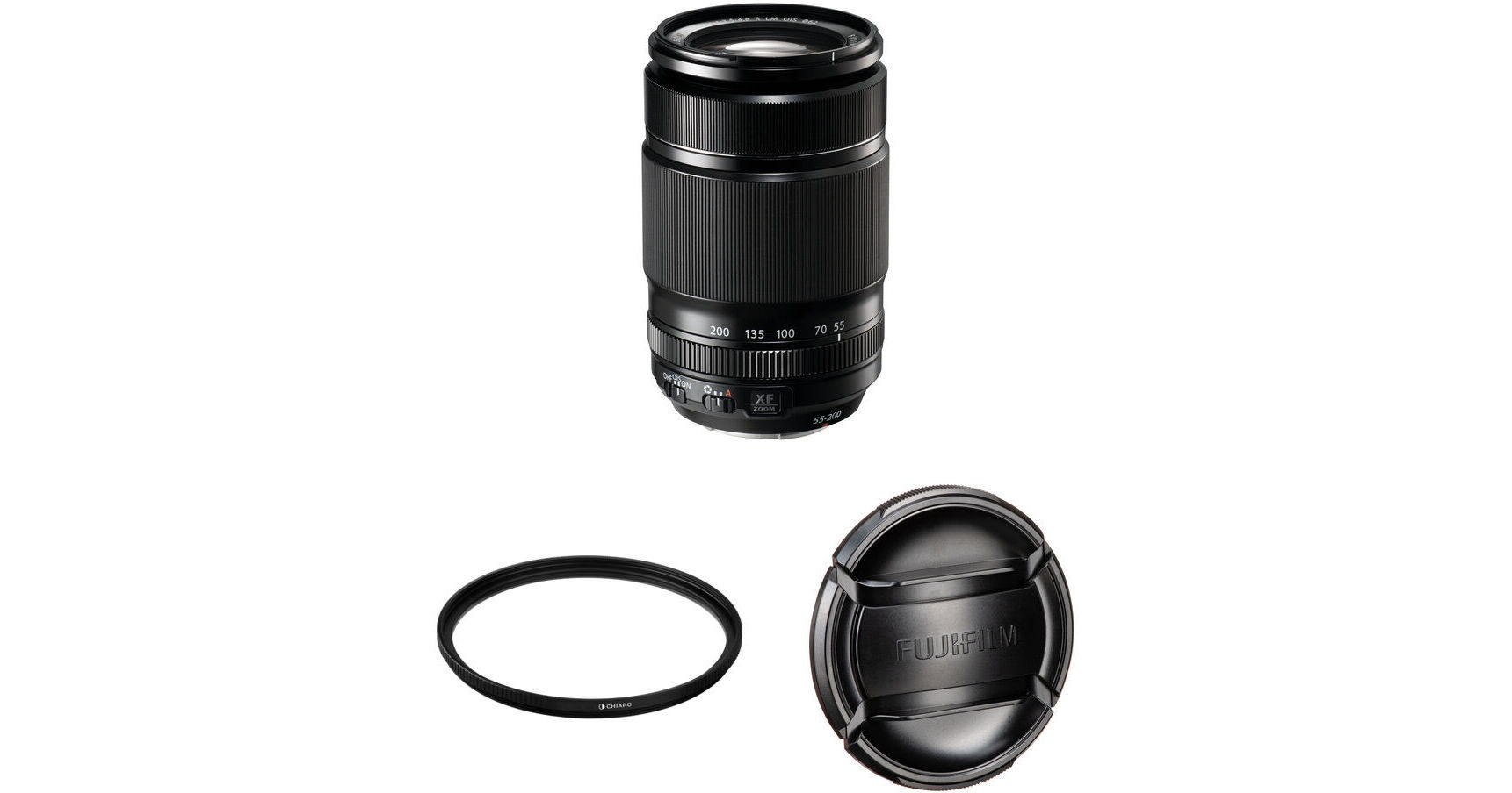 FUJIFILM XF 55-200mm f/3.5-4.8 R LM OIS Lens with UV Filter Kit