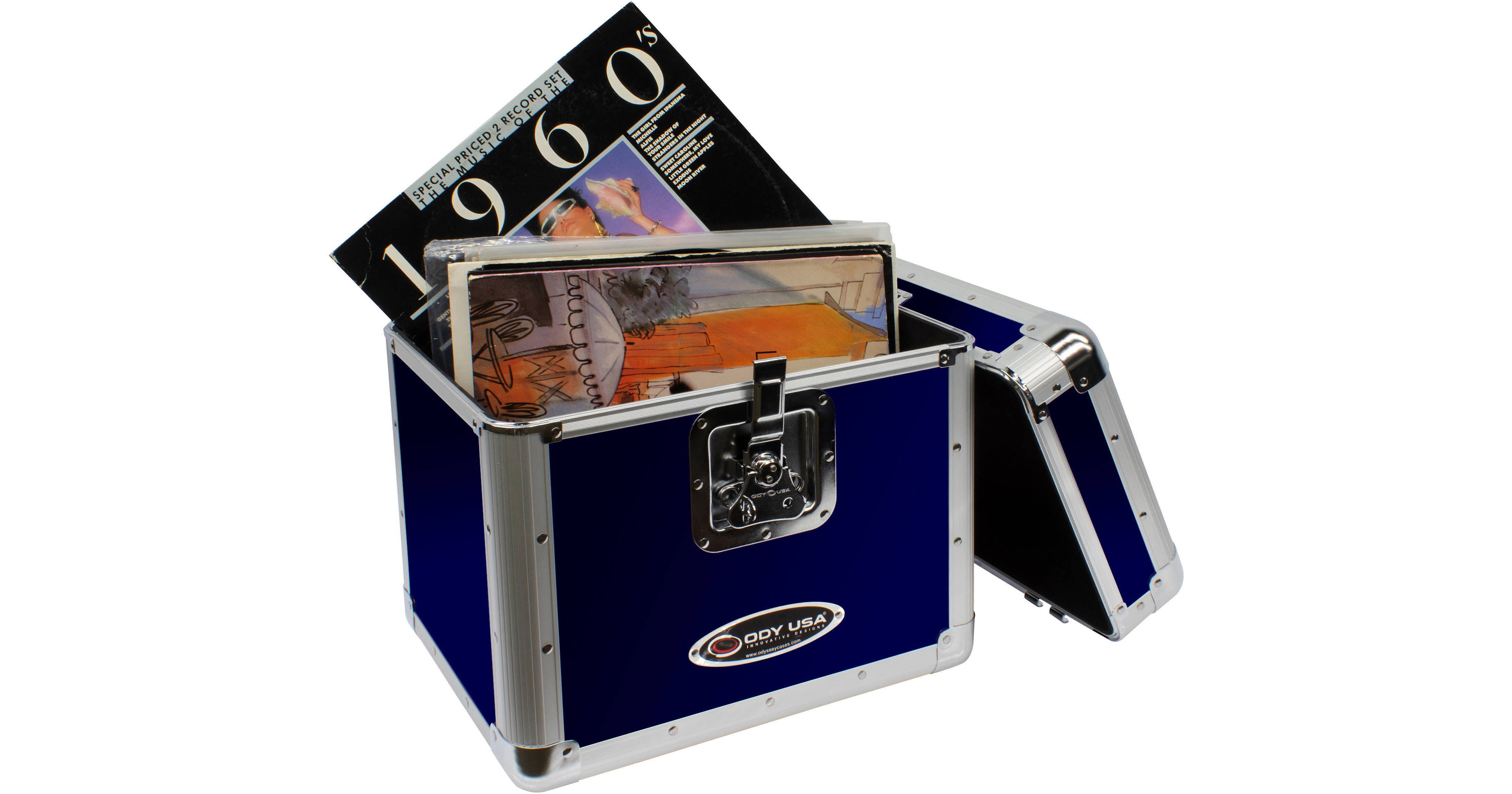 DJ Record Case Odyssey K45120BLG KROM ON GRAY Utility Record Case