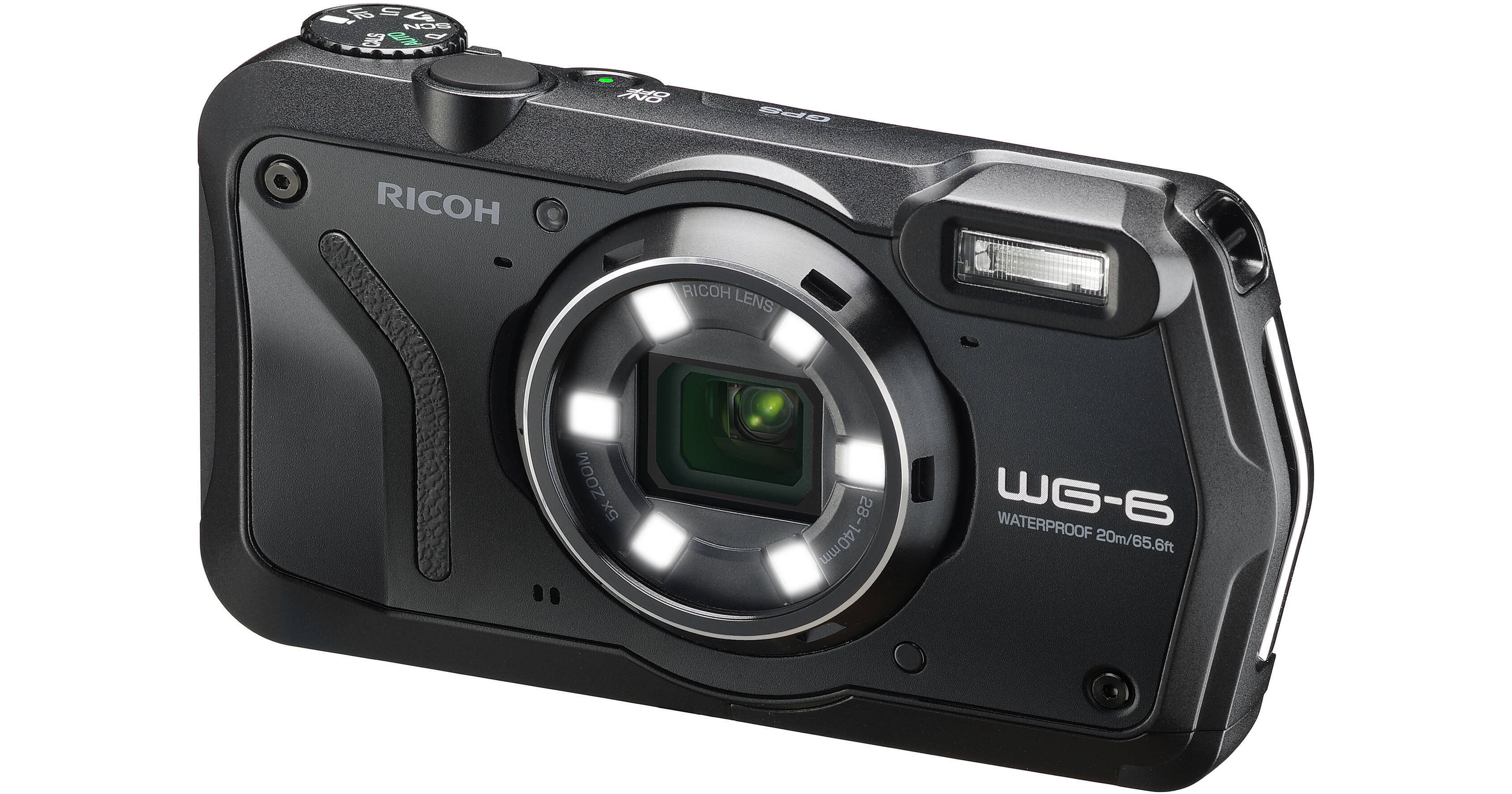 Ricoh WG-6 Digital Camera (Black) 03843 BH Photo Video