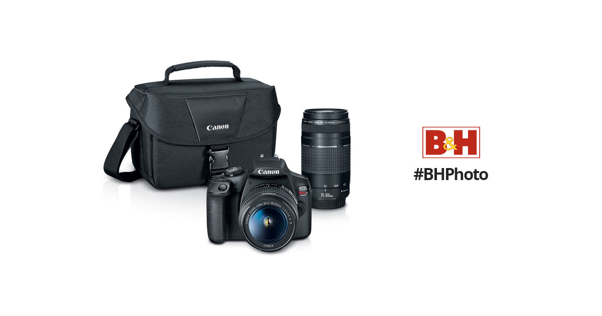 Canon EOS Rebel T7 DSLR Camera with 18-55mm and 75-300mm